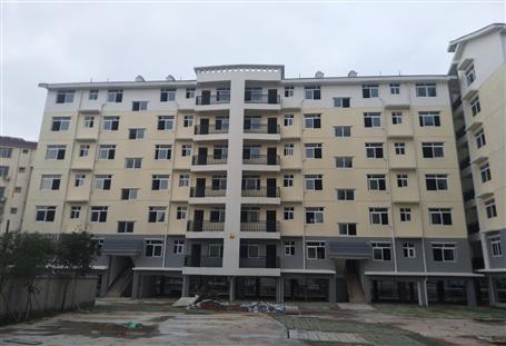 昭平縣江濱片區(qū)棚戶區(qū)改造工程進入收尾階段