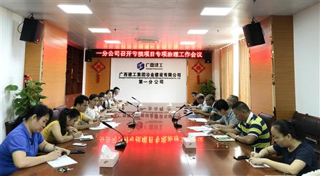 第一分公司召開虧損項(xiàng)目專項(xiàng)治理工作會(huì)議