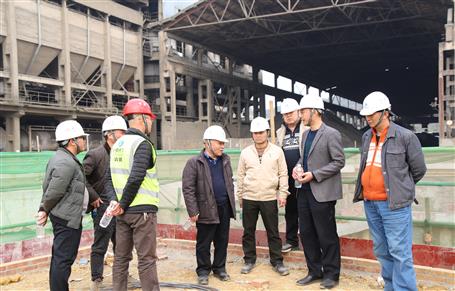 唐峰、何勇到魚峰水泥技改項目調(diào)研指導(dǎo)