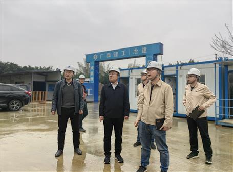 廖立波到柳江區(qū)開(kāi)展2022年春節(jié)后復(fù)工復(fù)產(chǎn)暨第一季度安全生產(chǎn)質(zhì)量綜合大檢查