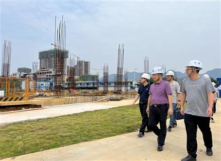 賴海標到冶建第三分公司項目開展第三季度和“雙節(jié)”前安全生產(chǎn)質量綜合大檢查