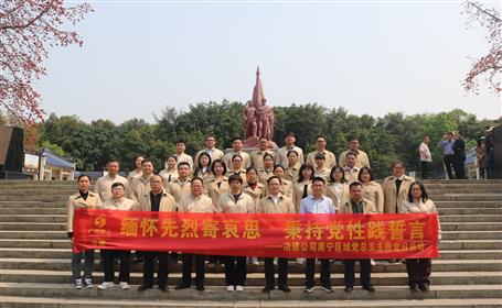 賡續(xù)紅色血脈 凝聚奮進力量丨南寧區(qū)域黨總支開展清明祭掃主題黨日活動